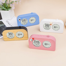 万年历时钟数显计时器 年月日时间星期闹钟温度外贸电子礼品批发