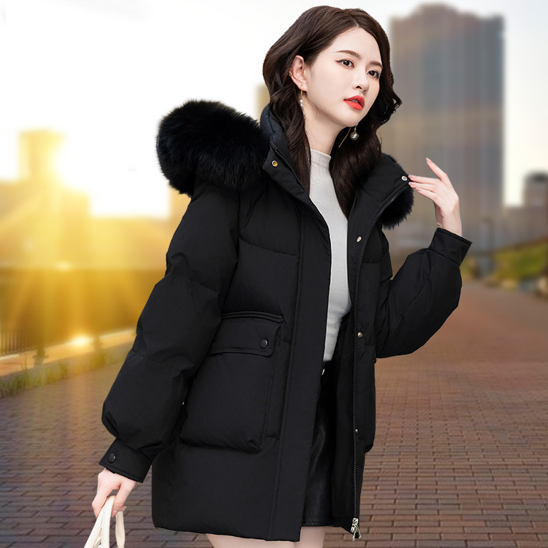 블랙[여우털 칼라]