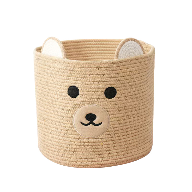 Panier de rangement en rotin tressé main avec couvercle anses_voghion.com
