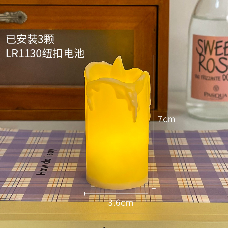 仿真led流泪电子蜡烛灯酒吧求婚表白现场浪漫装饰氛围灯桌面摆件|undefined