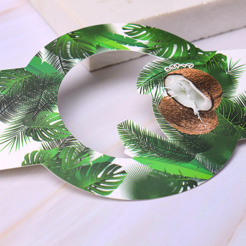 Internet celebrity coconut jelly jar bowl dessert packaging baked coconut pudding pastry box coconut milk jelly shell box food grade heat-resistant