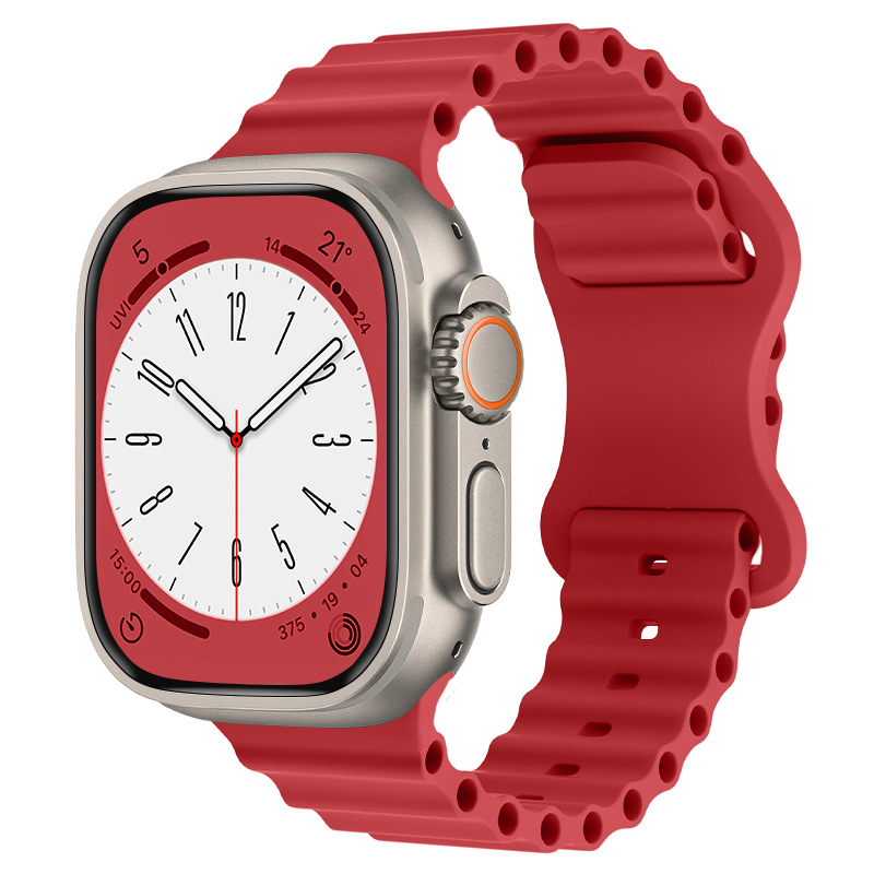 Fashion Solid Color  Silicone Sports Strap For Watch display picture 6
