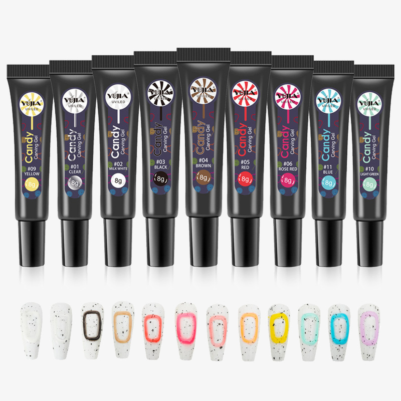 Internet Celebrity Explosions South Korea 5D Hose Stereo Nail Polish Gel Candy Macaron Jelly Wash-free Gel for Nail Art Shop Internet Celebrity Explosions South Korea 5D Hose Stereo Nail Polish Gel Candy Macaron Jelly Wash-free Gel for Nail Art Shop