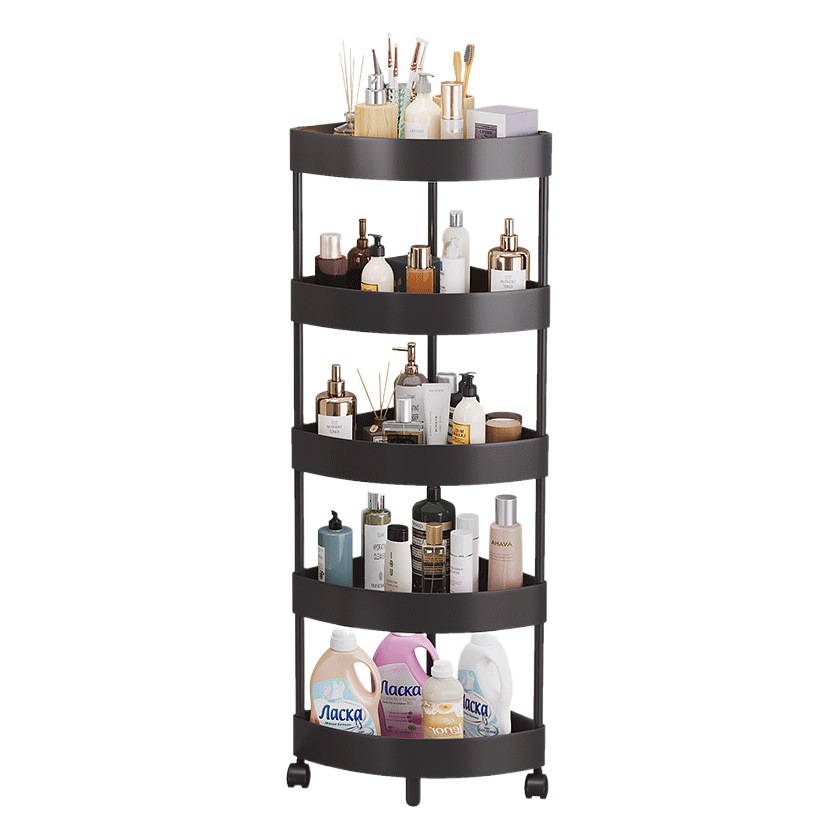 Gabinete de esquina de baño triángulo estante de almacenamiento piso multi-capa organizador rack de almacenamiento cocina baño gabinete de almacenamiento