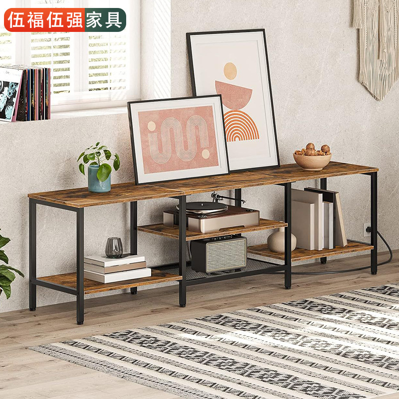 玄关柜160cm可来样定 制复古电视柜多层储物架阳台花架客厅电视架