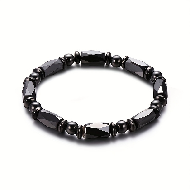 Fábrica directa de piedra natural ojo de tigre pulsera de cuentas pulsera de piedra de biliar negra productos acabados joyería pulsera multicolor al por mayor