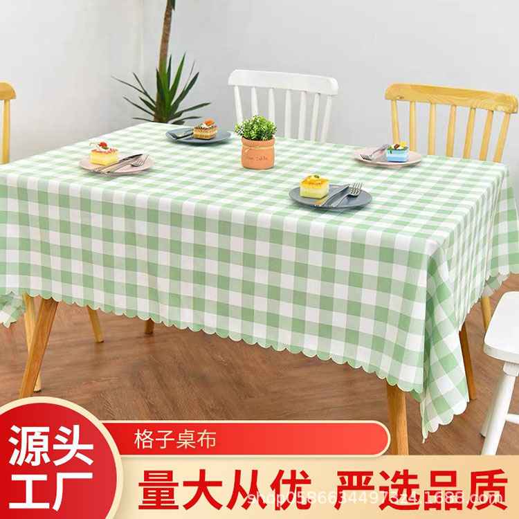 Plaid Tablecloth, Pastoral Style, Hotel Tables and Chairs, Restaurant, Western Restaurant, Korean Coffee Table, Rectangular Dining Table, Trendy Tablecloth