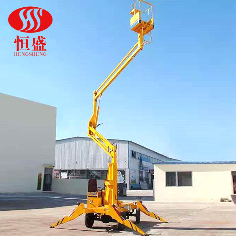 厂家定制曲臂升降机电瓶柴油高空维修旋转作业升降台曲臂升降平台