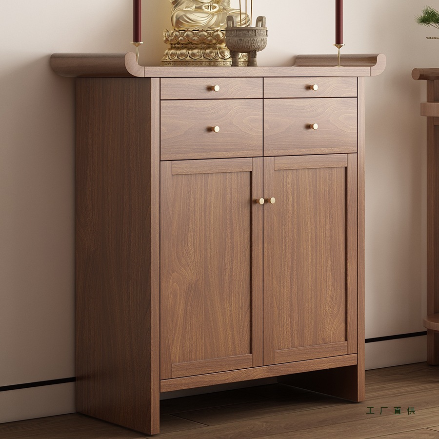 Chinese-Style Solid Wood Altar Table for Worshiping Buddha, God of Wealth, Incense Table, Guanyin Buddha Statue Pedestal, Altar Table for Worshiping Deities