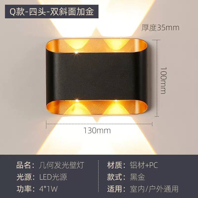 4헤드 더블 경사/4W 블랙+골드