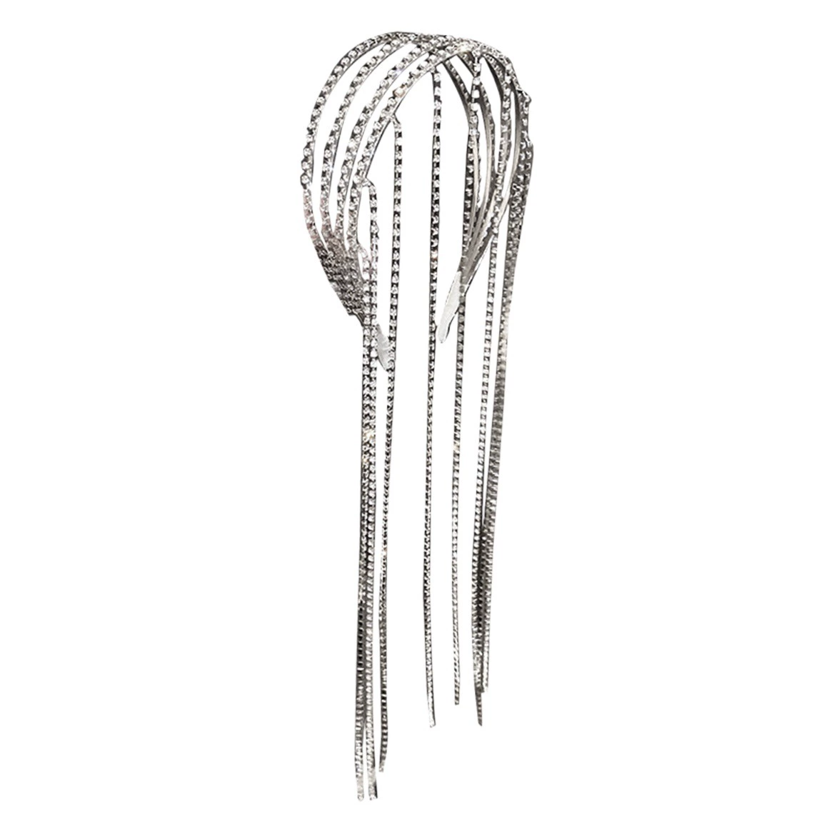 Супер вспышка темпераментной цепи с бриллиантами многослойные обручи для волос