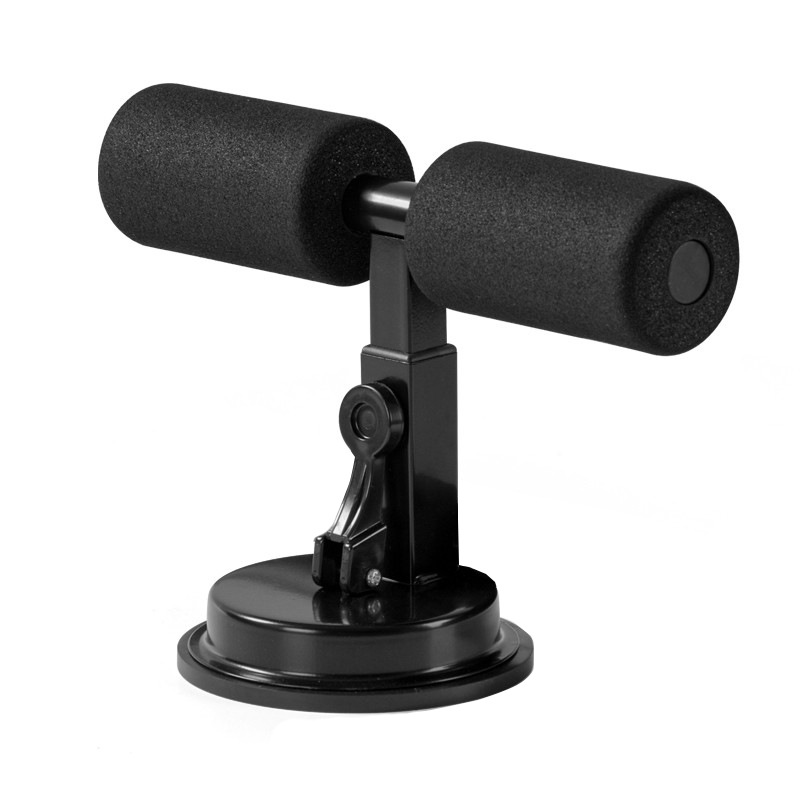 Dispositivo de asistencia para abdominales, cuerda de tensión de vientre enrollado para el hogar, pie fijo, vientre delgado, entrenamiento deportivo, dispositivo de gancho de doble ventosa