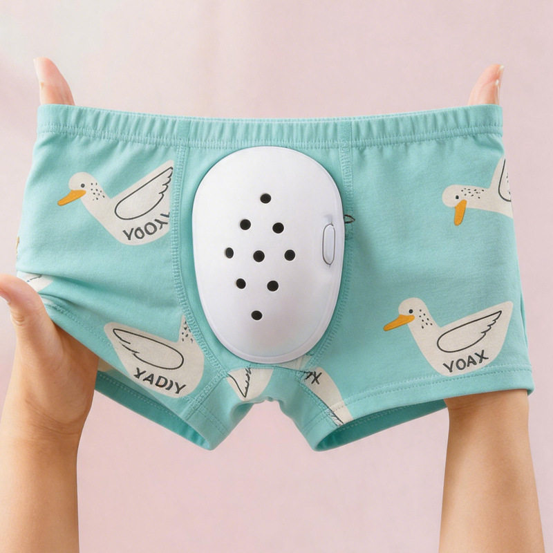 【In-Stock Wholesale】Foreskin Protective Underwear Boxer Briefs for Boys and Children, Breathable Men's Printed Design