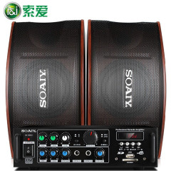 索愛ktv音響セットの全セットの専門カバンのスピーカーの機能放送機の無線マイクの歌機のテレビは歌を歌います。