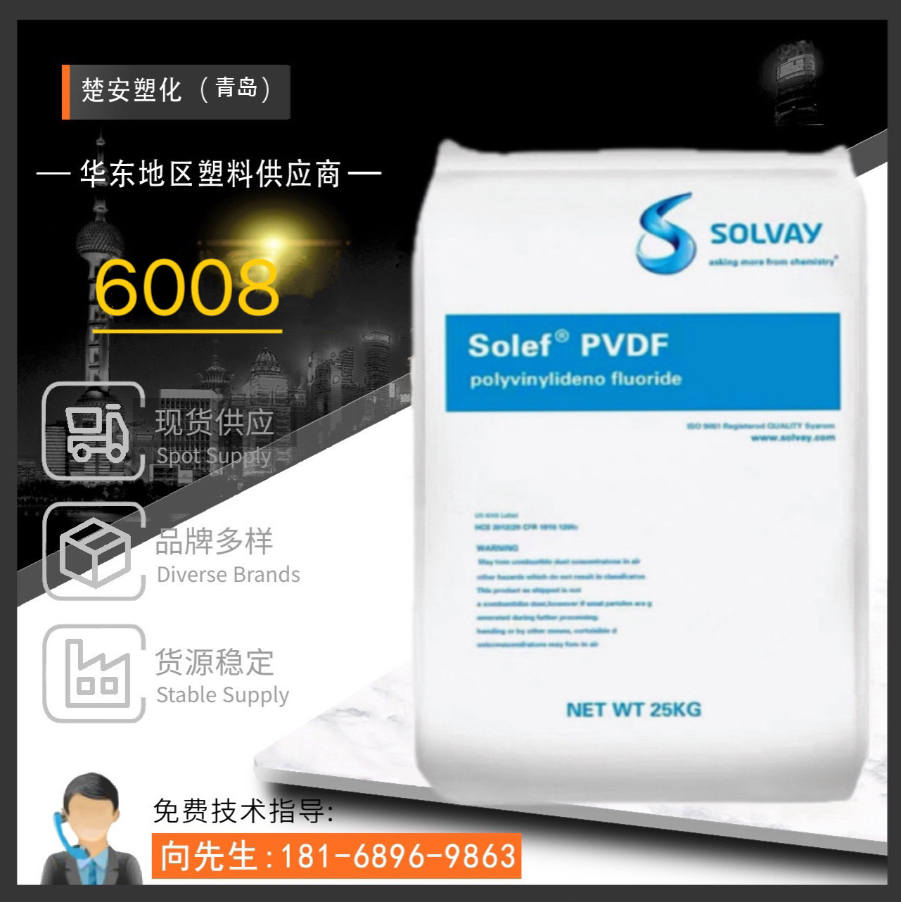 PVDF 美国苏威  6008 低粘度 注塑级 pvdf聚偏二氟乙烯塑胶原料