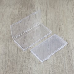 透明長方形プラスチックダブルボタン空箱サンプル箱零配部品魚具包装箱工具収納箱