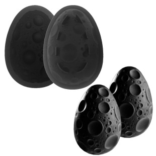 New Three-Dimensional Crater Moon Egg Cake Mold Silicone Baking Mold Pudding Dessert Mold