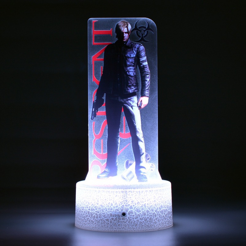 Bioquímico malvado crisis castillo serie de juegos alrededor de la tienda de guzi impresión en color 3D decoración de productos de luz nocturna al por mayor