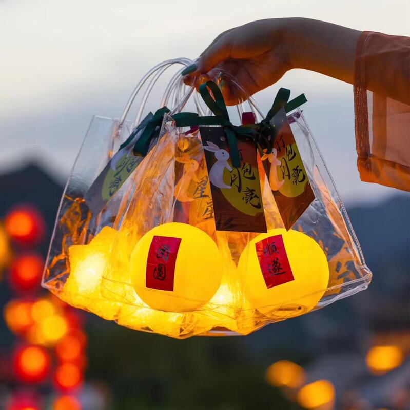 Factory wholesale Mid-Autumn Festival portable moon-shaped luminous creative souvenirs for stalls, children's handmade atmosphere lights Factory wholesale Mid-Autumn Festival portable moon-shaped luminous creative souvenirs for stalls, children's handmade atmosphere lights