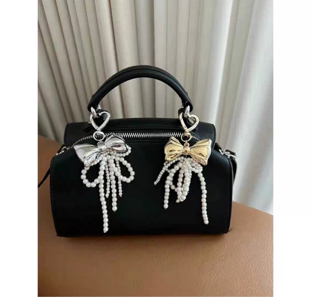 Cute Plastic Bow Knot Women's Bag Pendant Keychain display picture 1