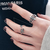 Fashionable brand ring, Korean style, internet celebrity, on index finger, 925 sample silver