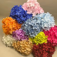 メーカー卸売 135 個の大きなアジサイ結婚式の装飾結婚式場フラワーアレンジメント写真撮影の小道具模擬アジサイ
