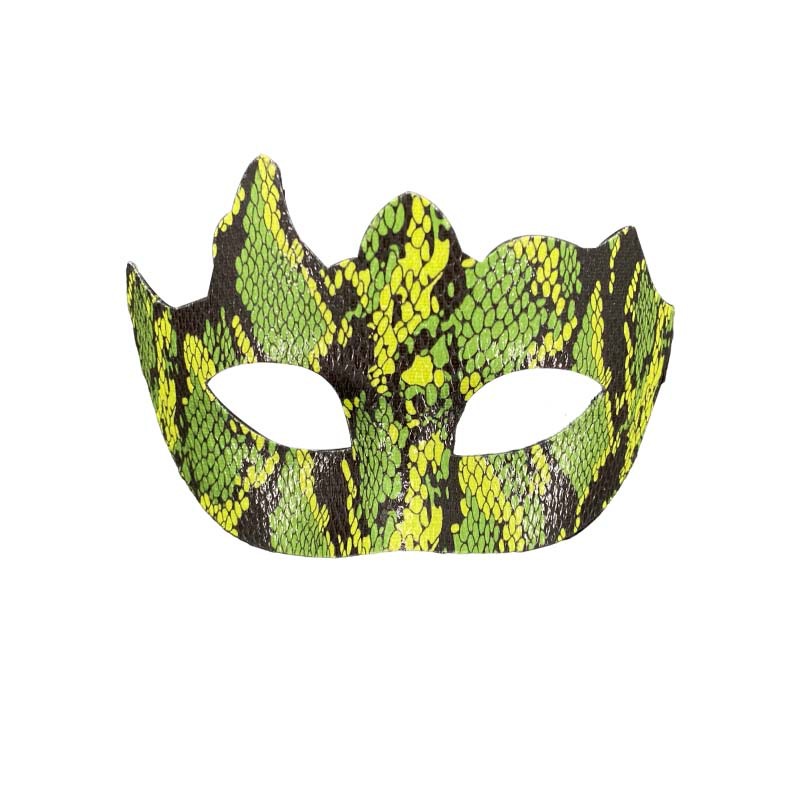 Nuevo baile de máscaras adulto piel de serpiente piel de cocodrilo diversión accesorios de fiesta lindos extraños princesas máscaras de hombres y mujeres