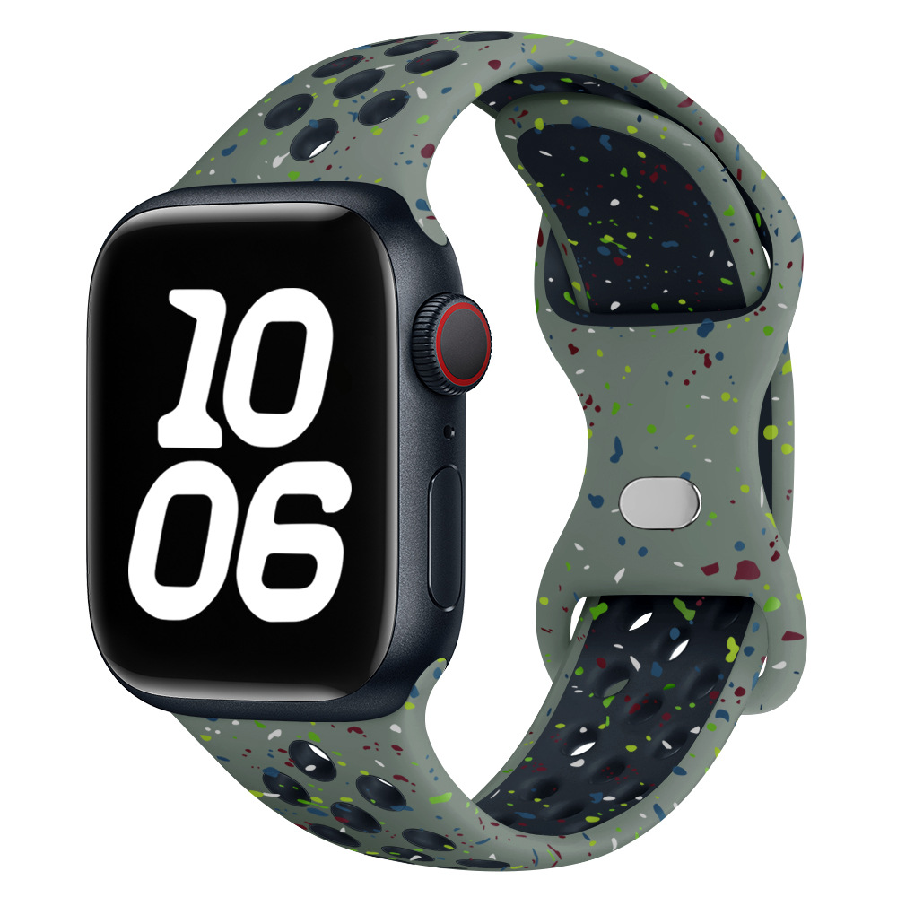 Aplicable Apple Watch98 Ultra2 Butterfly Buckle Nike Silicone New