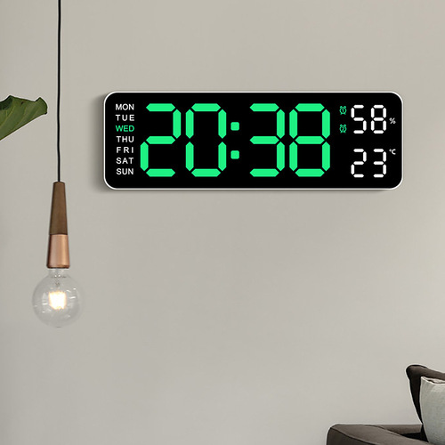 5503 Cross-border Bestselling Electronic Clock Simple Multifunctional Clock Rectangular Large Font Alarm Clock Can Be Hung or Stood Clock