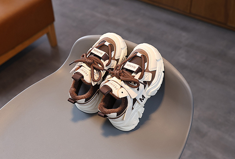 Robuste Leder Sneaker Für Kinder Mit Rutschfester Laufsohle_voghion.com
