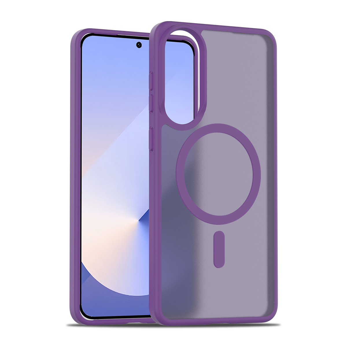 Aplicable SAM S25Edge piel succión magnética caja de teléfono Samsung nuevo modelo de protección de inyección de aceite amarillo fuerte fuerza magnética