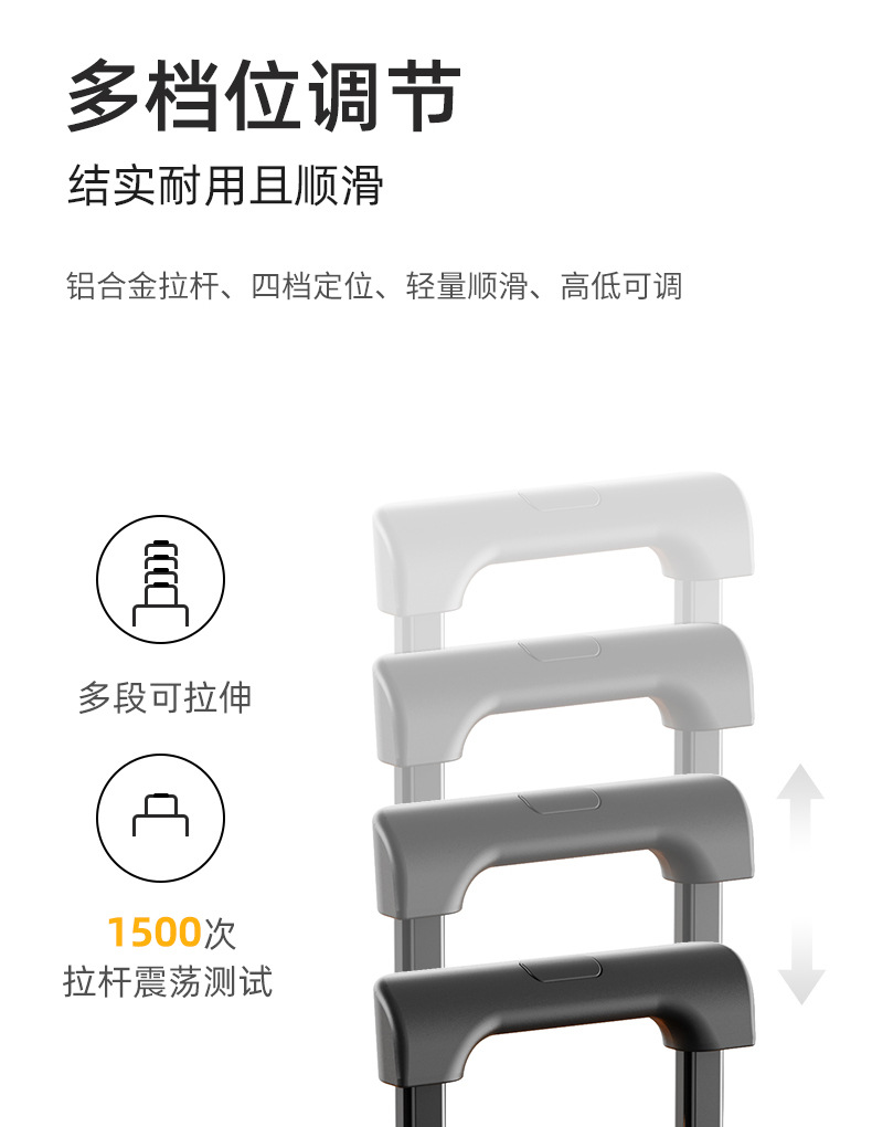 Vali nhựa PC 24 inch siêu nhẹ chống rơi, bánh xe đa hướng êm, có khóa mật khẩu — Hành lý cao cấp màu đỏ hoa hồng Kesitron PC chi tiết 14