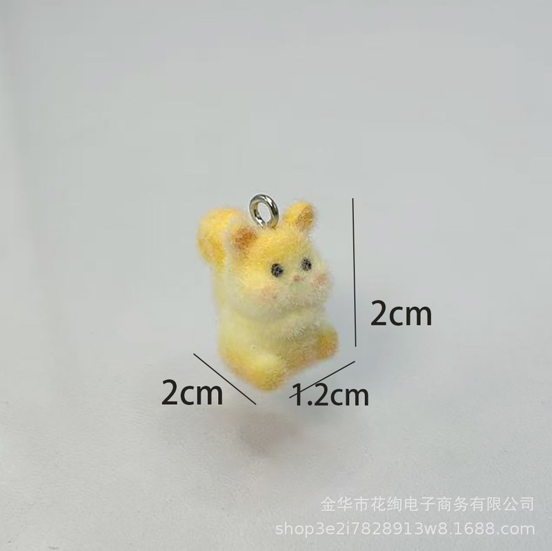 2025 トレンディな人形樹脂植毛ペンダント三次元漫画キーホルダーキー DIY 手作りジュエリー車のペンダント|undefined