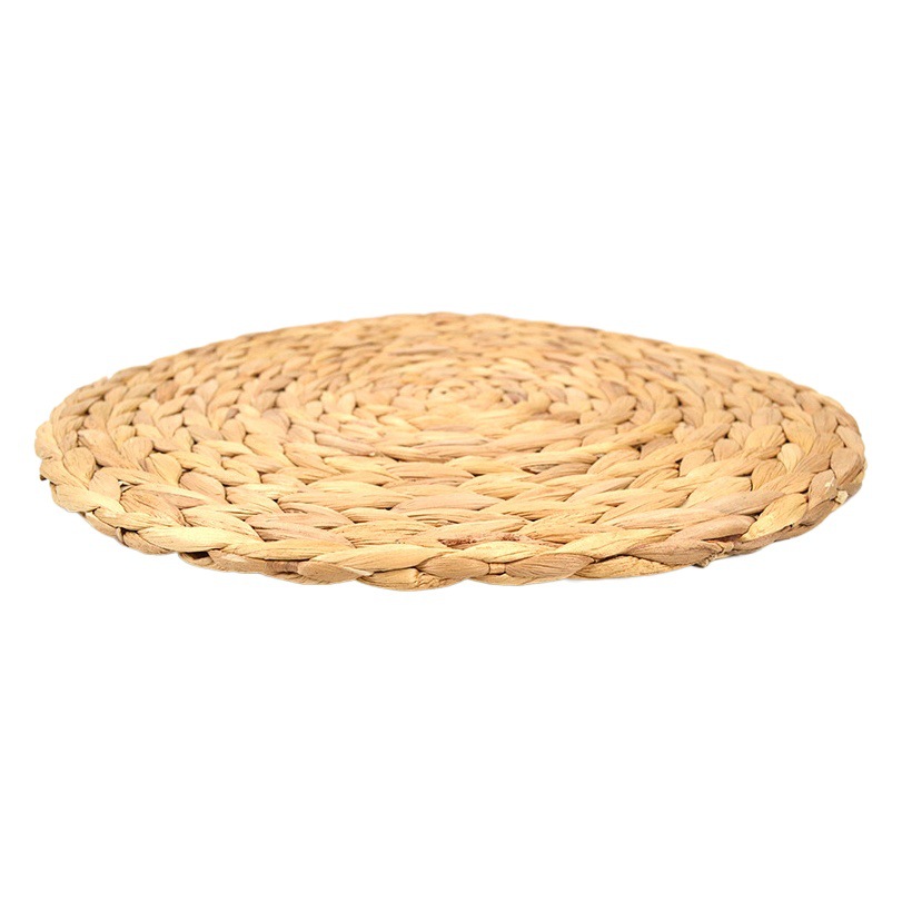 Fabricante Almohadilla de paja Almohadilla Tejida a mano de estilo japonés Almohadilla de decoración de mesa de comedor de aislamiento térmico antiescaldado de Vietnam