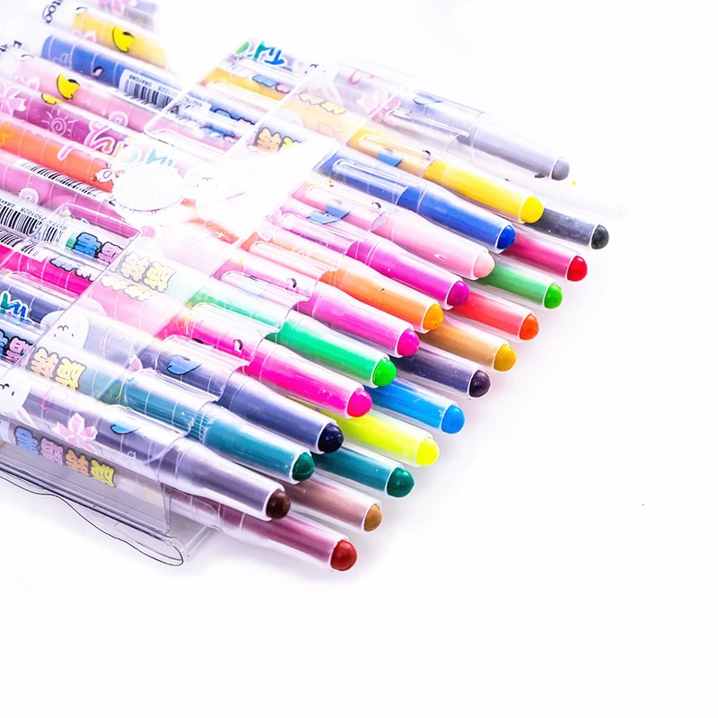 Crayons для начальной школы от 百通, набор детские масляные пастели, 12 цветов, 18 цветов, 24 цвета, 36 цветов