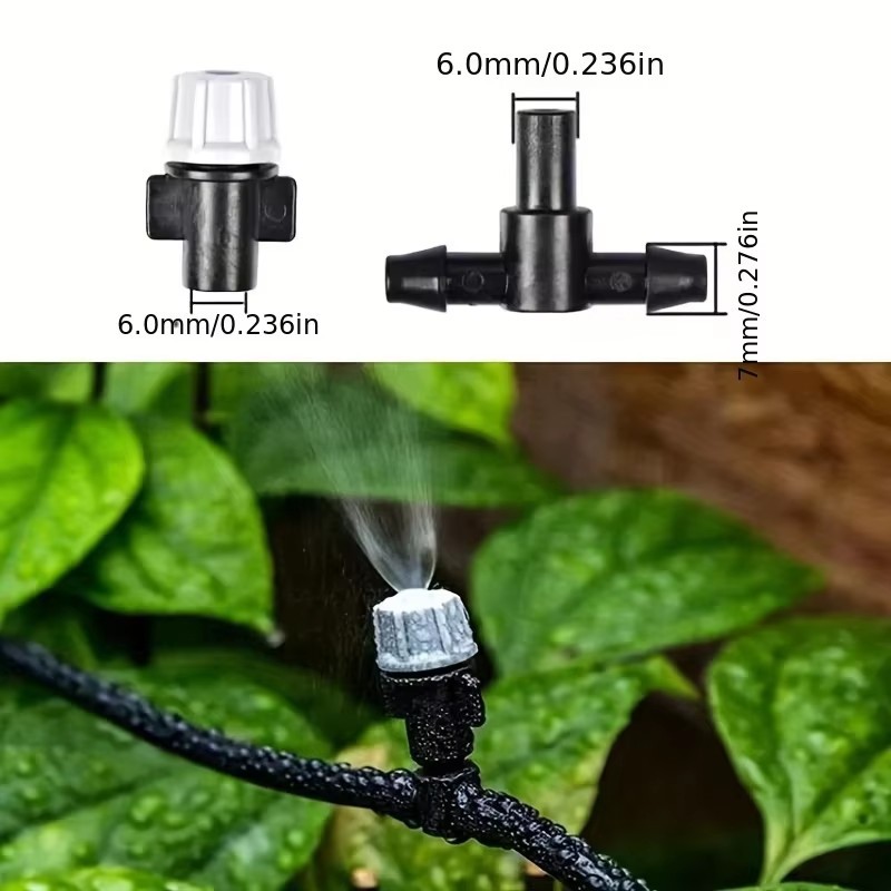 Sistema de pulverización de enfriamiento por pulverización de agua de atomización gris para riego automático de artefactos de flores jardinería equipo de riego image 3
