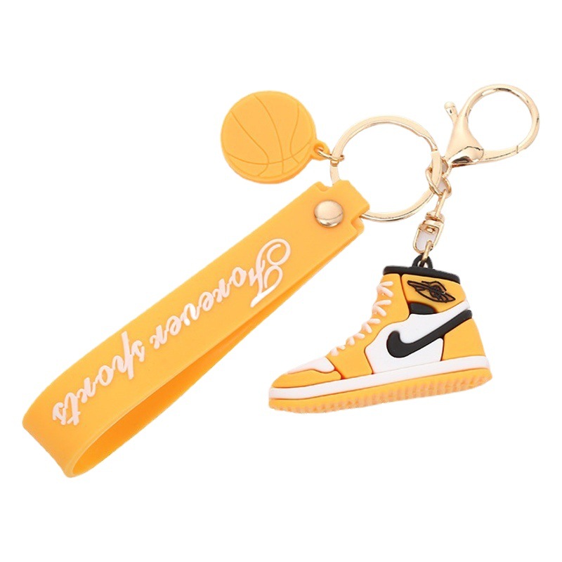 男女カップル靴aj立体キーホルダーストラップ自動車キーチェーン個性創意バッグ装飾小プレゼント