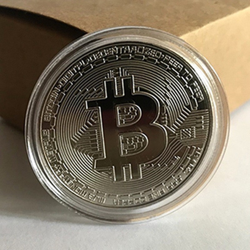 Bitcoin Bitcoin moneda conmemorativa relieve tridimensional artesanía en metal Bitcoin b moneda de oro de hadas de dientes de moneda de oro