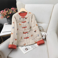 新疆棉国风棉衣老式棉服盘扣花棉袄夹棉外套家居服复古风保暖袄子