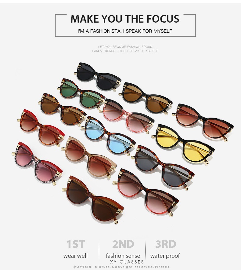Gafas de sol cat eye retro para mujer protección solar estilo_voghion.com