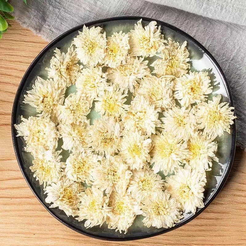 황산 백국 국화차 우려 마시는 국화 꽃차