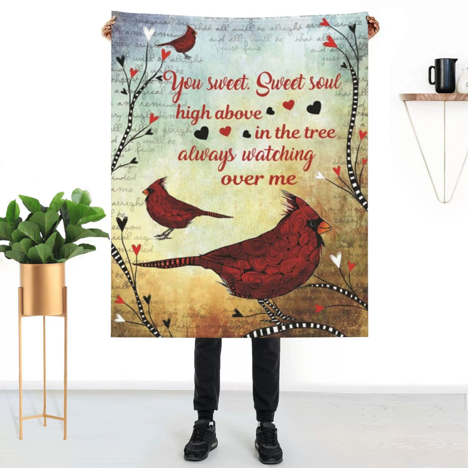 Amazon горячие продажи птица фланель одеяло кондиционер одеяло подарок для пожилых Двусторонняя фланель