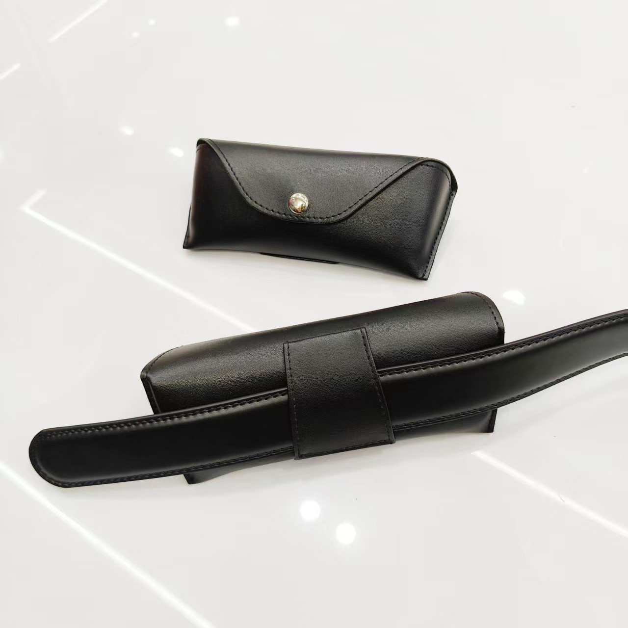 非折り畳み型老花近視鏡眼鏡ケース男性高齢者ポータブルベルト腰掛け眼鏡ケース