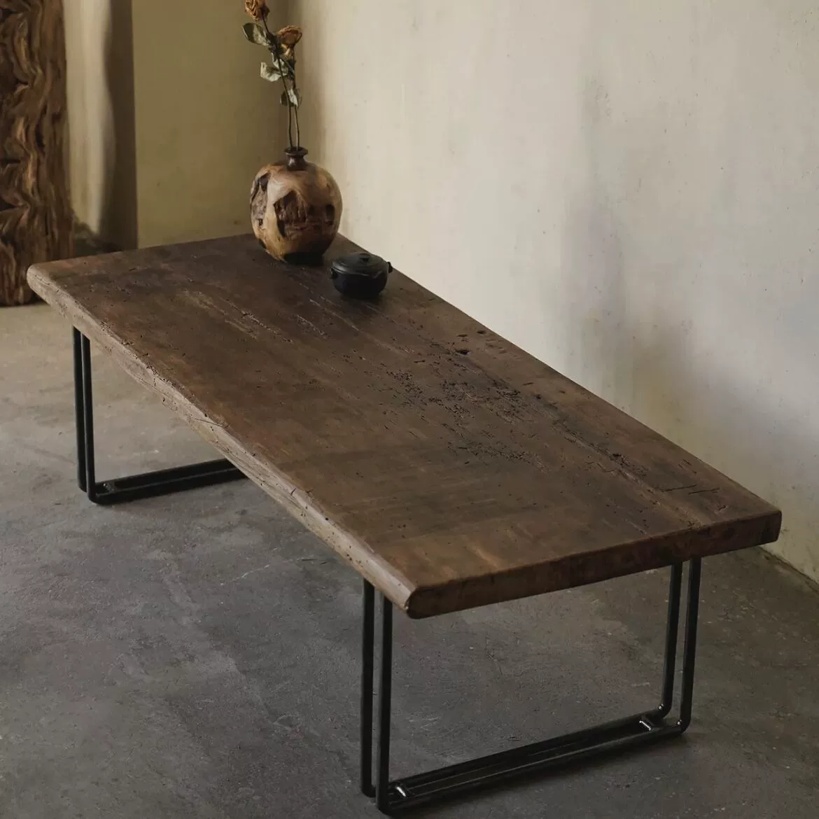 Тихий ветер из цельного дерева ретро длинный стол для приготовления чая стол чайный стол