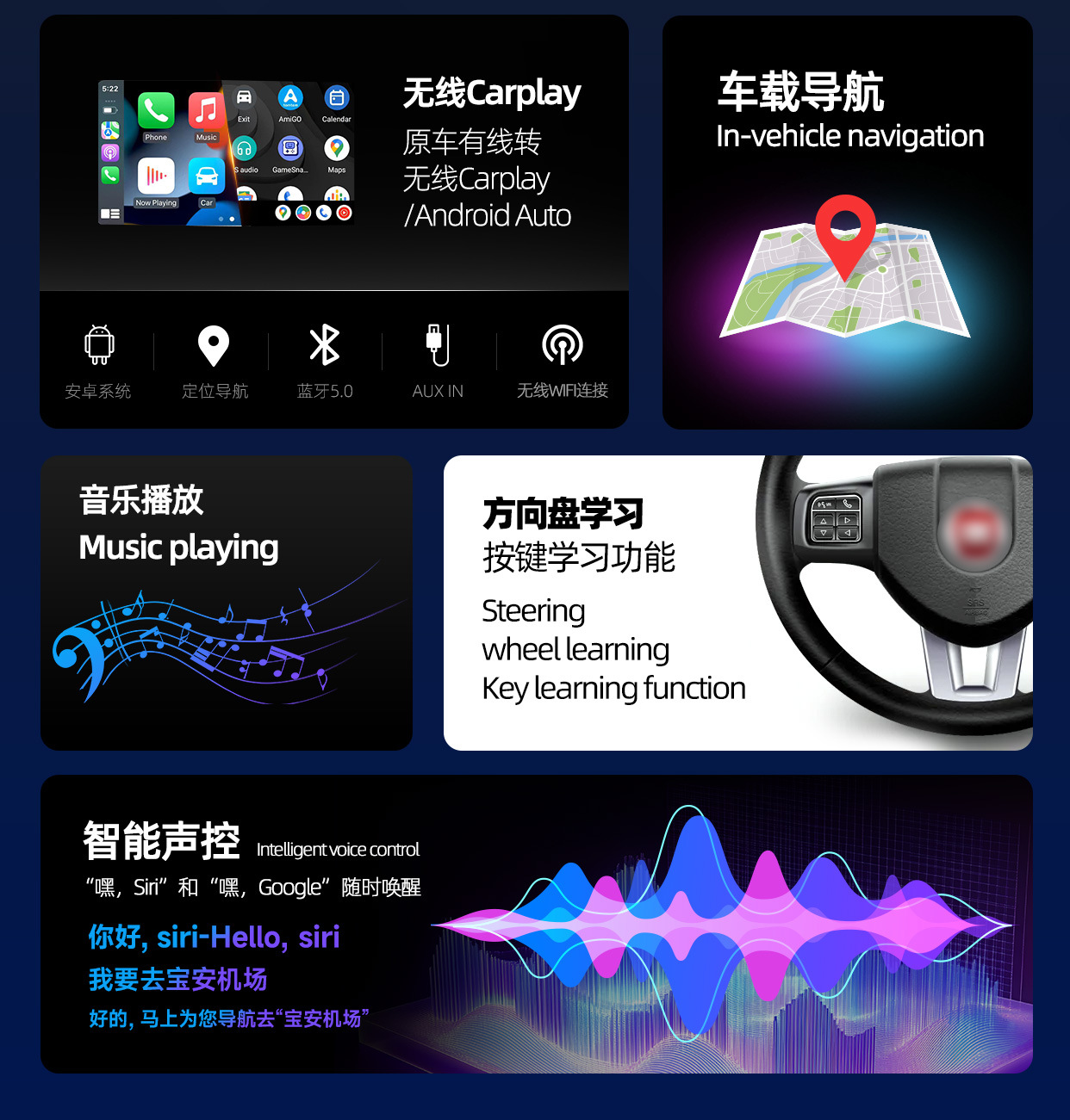 Suitable for Volkswagen Universal Car Navigation System Large Screen Reversing Image Dvd Navigation Central Control Screen Display