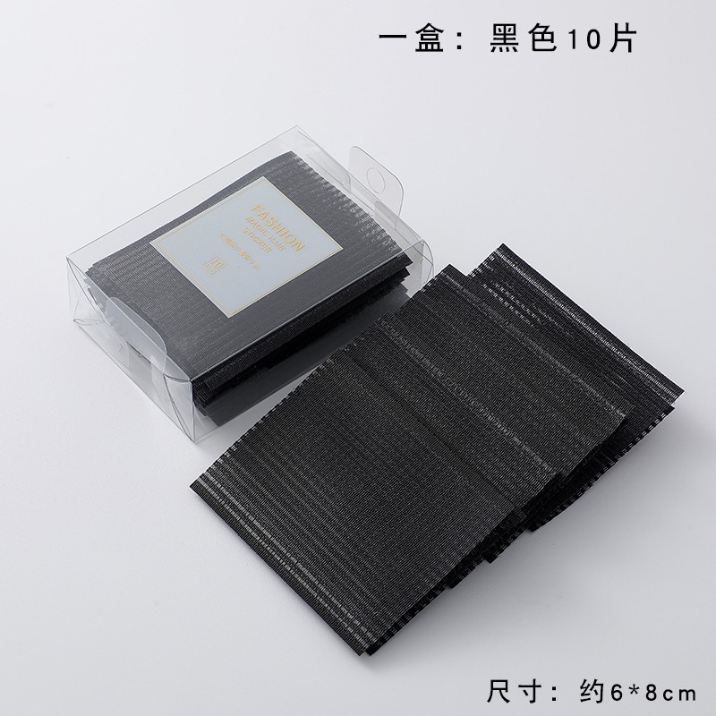 No marcas de pestañas pegando pegatinas de velcro temperamento nuevo frente pegatinas de cabello rotas de la cabeza de las mujeres acabado de cabello