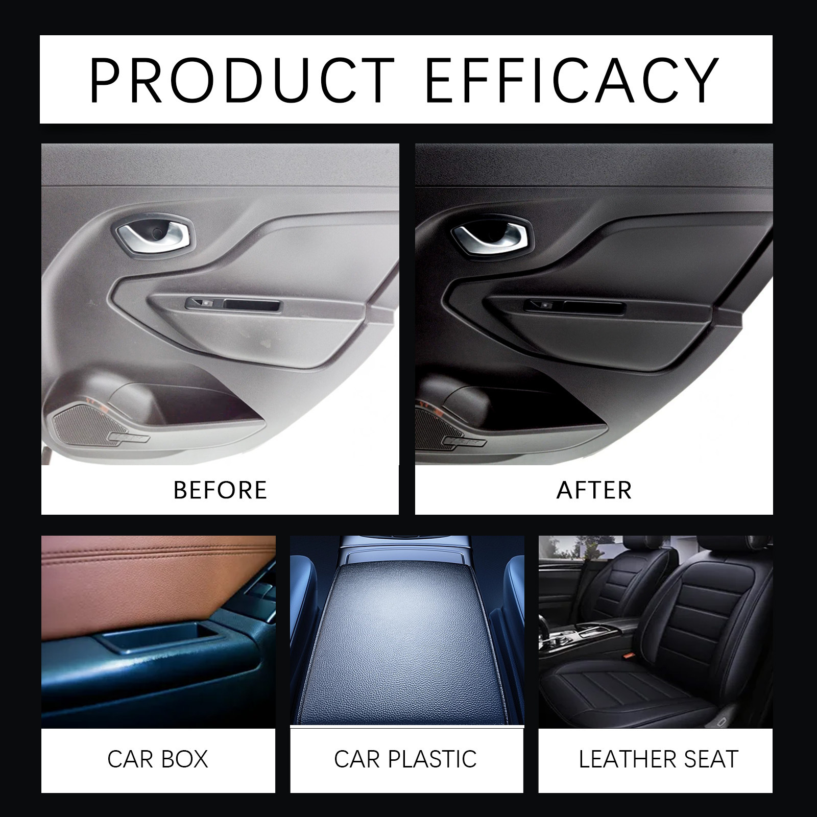 HOMONTH Car Interior Polishing Agent Car Interior Polishing Rejuvenation Decontamination Maintenance Maintenance Polishing Anti-fouling