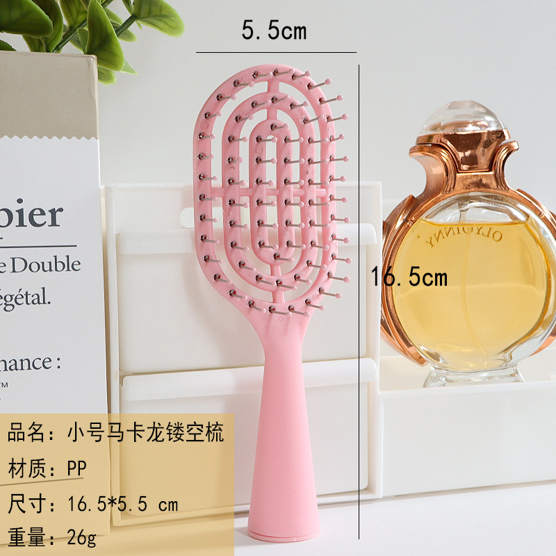 Peine en forma de espalda hueco para el hogar Peine para el cabello de niña de alto valor Peine de masaje esponjoso Costillas de cerdo Peine de curva grande