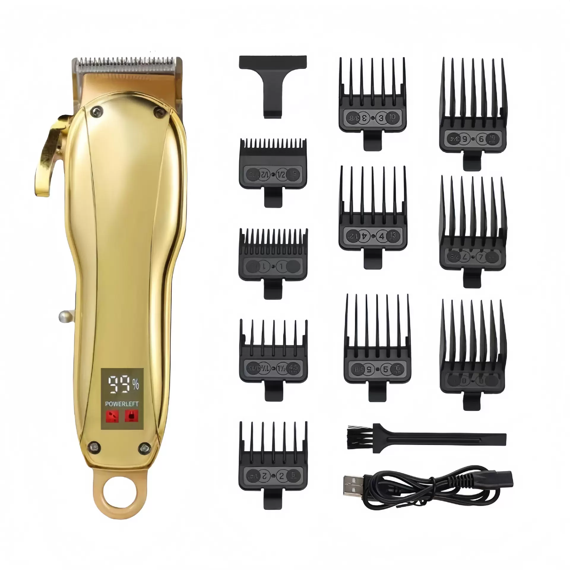 理发器电推子电推剪理发推剪剃头刀跨境电动油头复古数显专业家用