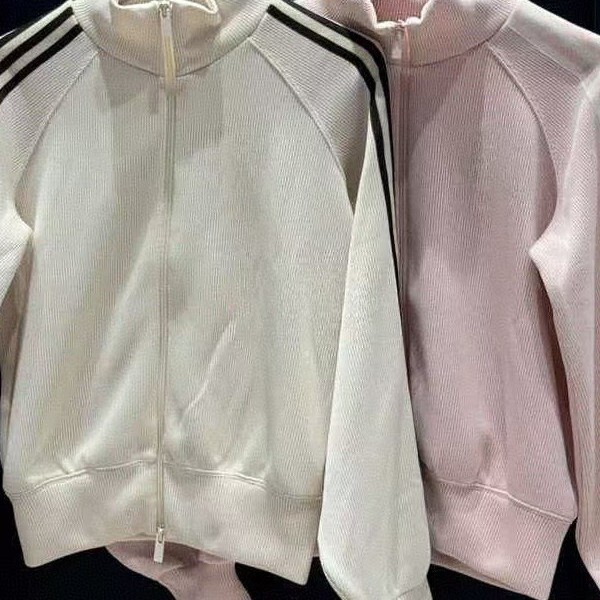Cross-border clover three-stripe short sweatshirt jacket for men and women, spring and autumn sports baseball jacket, stand-up collar casual sweatshirt